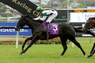 Whiskey Neat wins the Group 3 Barneswood Farm Eclipse Stakes. Photo: Trish Dunell